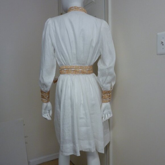 LUG VON SIGA Florence Long Sleeve Linen Short Dress - Picture 6 of 7